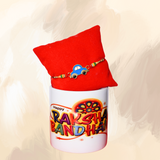 🎁 GFIDEL Rakhi Gift Set: Personalized Mug & Rakhi Combo 🌟 Perfect for Brothers & Sisters!