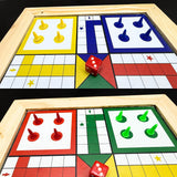 Chess and Ludo 2 in 1 Board Wooden Set For Kids and Adults