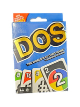 G.FIDEL DOS Classic Colour & Number Matching Card Game, 108 DOS Cards for Kids & Adults (Multicolor) -DOS (Blue)