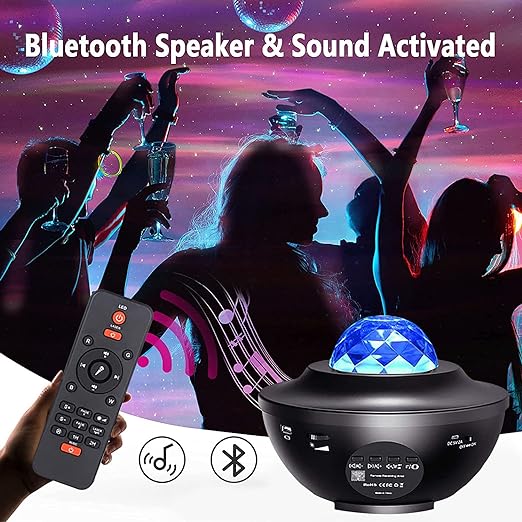 Galaxy Projector for Starlight Projector, 3 in 1 Starry Night Light Projector with Bluetooth Speaker.