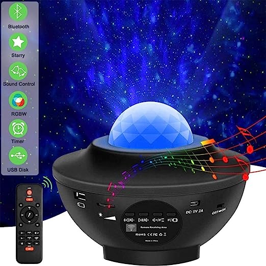 Galaxy Projector for Starlight Projector, 3 in 1 Starry Night Light Projector with Bluetooth Speaker.