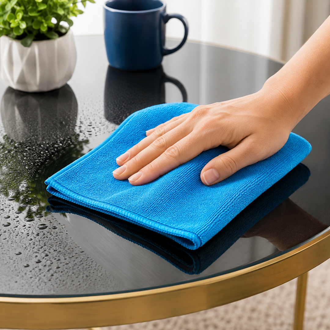 4 PC Microfibre 340 GSM Car Cleaning Towels