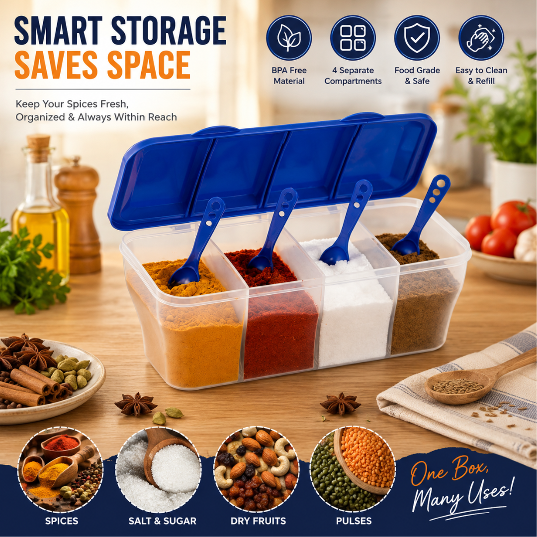 4-in-1 Airtight Food Storage Container