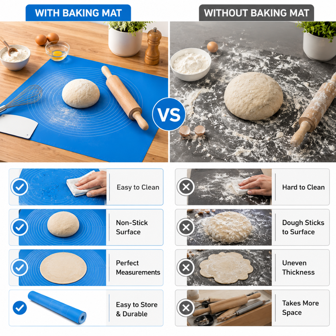 Silicone Baking Mat Roti mat for Kitchen Chapati