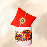 🎁 GFIDEL Rakhi Gift Set: Personalized Mug & Rakhi Combo 🌟 Perfect for Brothers & Sisters!