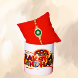 🎁 GFIDEL Rakhi Gift Set: Personalized Mug & Rakhi Combo 🌟 Perfect for Brothers & Sisters!