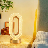 GFIDEL Crystal Table Lamp Touch Control 3 Way Dimmable Light USB Rechargeable Exquisite Night Stand Beside LED Adjustable Romantic Diamond Atmosphere Light for Bedroom Living Room Gold