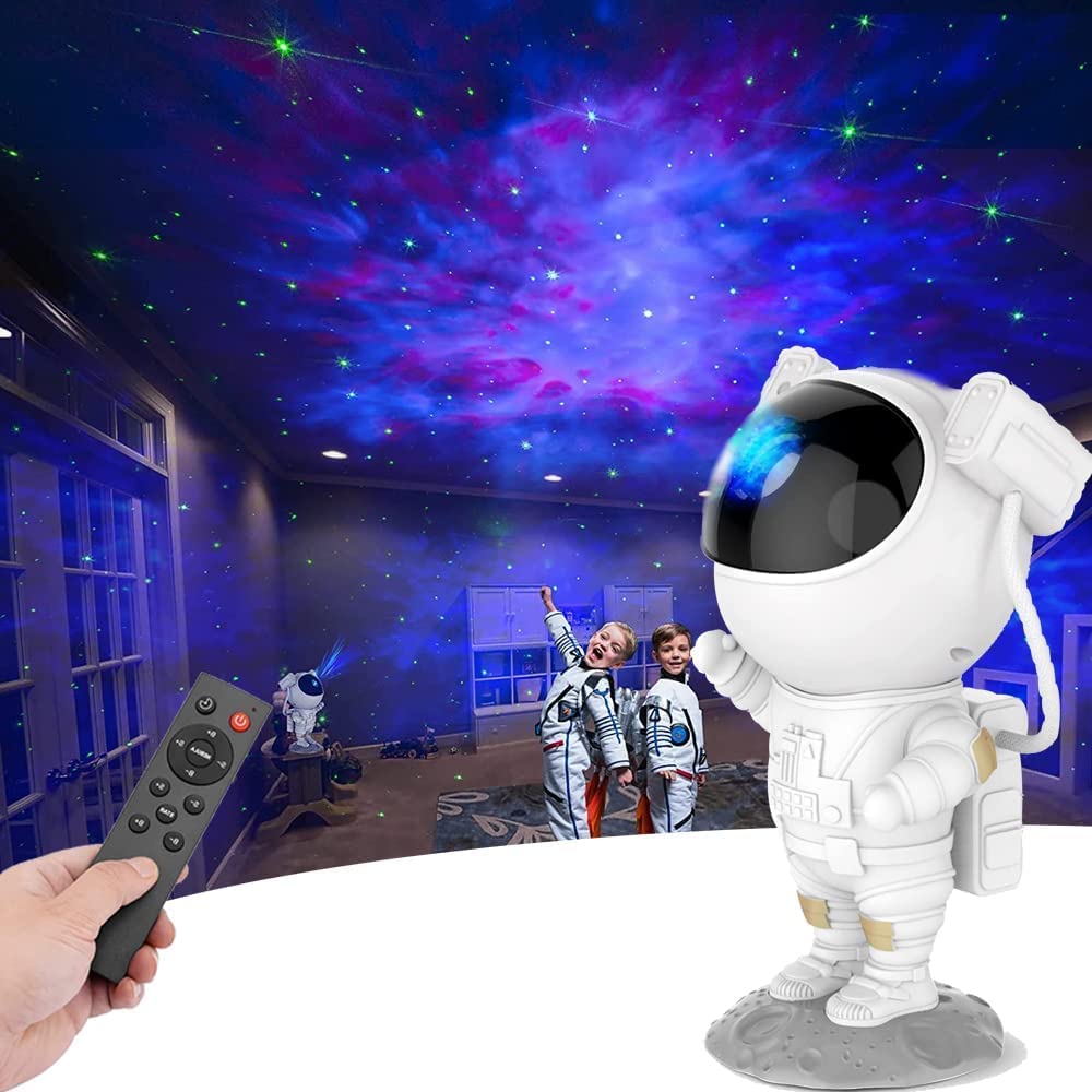 Star Galaxy Projector with Remote Control - 360° Adjustable Timer Kids Astronaut Nebula Night Light, for Baby Adults Bedroom, Gaming Room, Home and Party