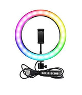 RGB Ring Light - 12 inches Big Ring Light (MJ33) 3 Brightness Level for Camera Photo Studio LED Lighting Portrait YouTube, Video Shooting, Live Streaming (12" Ring Light) (Without Stand)