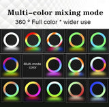 RGB Ring Light - 12 inches Big Ring Light (MJ33) 3 Brightness Level for Camera Photo Studio LED Lighting Portrait YouTube, Video Shooting, Live Streaming (12" Ring Light) (Without Stand)