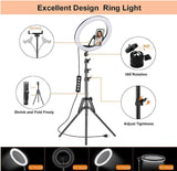 RGB Ring Light - 12 inches Big Ring Light (MJ33) 3 Brightness Level for Camera Photo Studio LED Lighting Portrait YouTube, Video Shooting, Live Streaming (12" Ring Light) (Without Stand)