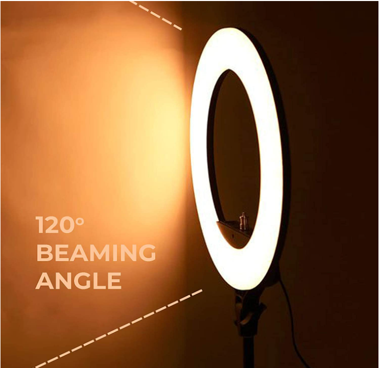 Hy Touch 12" inch Portable LED Ring Light with 3 Color Modes Dimmable Lighting for YouTube / Photo-Shoot / Video Shoot / Live Stream / Makeup & Vlogging