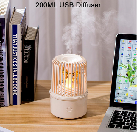 Mini Home Usb Birdcage Humidifier Music Aromatherapy Machine Night Ultrasonic Night Light Car Small for Large Capacity Humidifying Humidistat Whole House Humidifiers