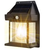 GFIDEL Solar Wall Lights Outdoor, Wireless Dusk to Dawn Porch Lights Fixture, Solar Wall Lantern with 3 Modes & Motion Sensor, Waterproof Exterior Lighting.