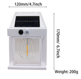 GFIDEL Solar Wall Lights Outdoor, Wireless Dusk to Dawn Porch Lights Fixture, Solar Wall Lantern with 3 Modes & Motion Sensor, Waterproof Exterior Lighting.