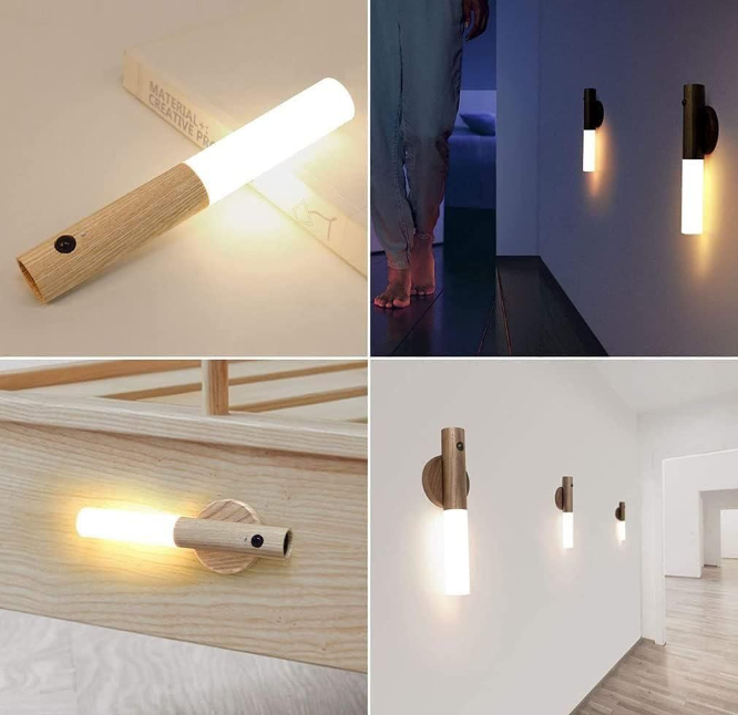 Motion Sensor Wall light: Stick-on Anywhere for Bedrooms, Kitchen, Stairs, Hallways, Garage & Study