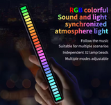 GFIDEL RGB Sound Control Light,Wireless Voice-Activated Pickup Music Rhythm Lights, Colorful LED Ambient Light,with 8 Modes Music Sync 32-Bit Audio Spectrum Light for Car,Gaming