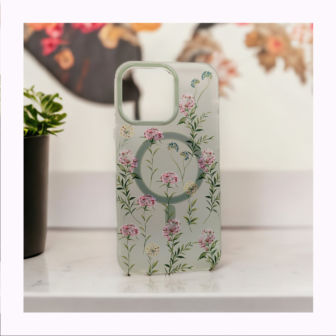 iPhone 15/Pro /Pro max Floral Design Case Cover: Blossom in Style.