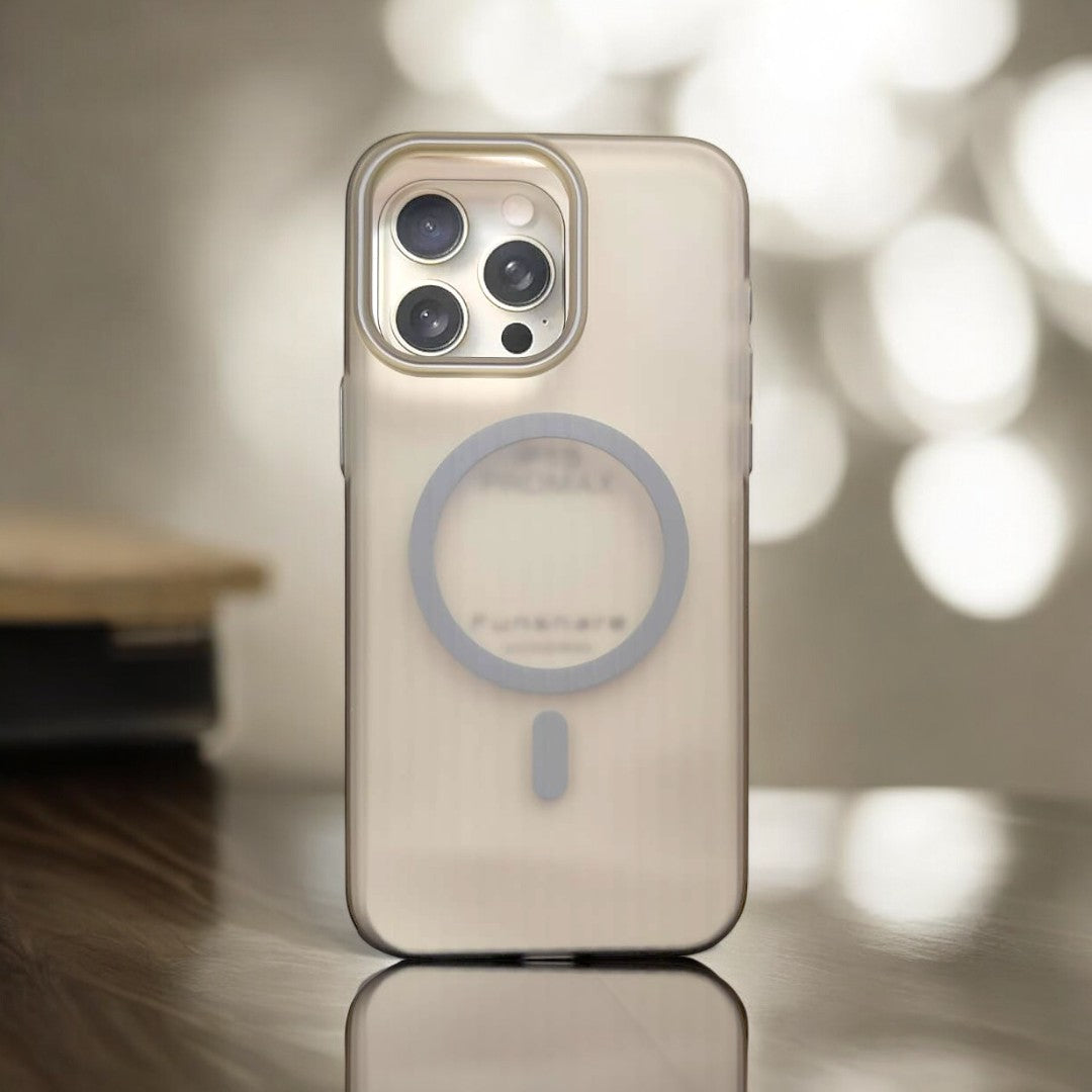 GFIDEL iPhone 15  MagSafe Back with Metal Button iPhone Case.