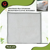 GFIDEL Multipurpose Wire Dishwashing Rags for Wet and Dry Stainless Steel Scrubber Non-Scratch Wire Dishcloth for Washing Dishes Sinks Counters Easy Rinsing Machine Washable (Pack Of 5))