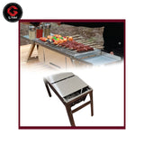 GFIDEL Barbecue Grill Wood Burning Grills Charcoal Grill for Backyard Camping 57.5x21.5cm