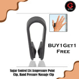 GFIDEL Sugar Control LI4 Acupressure Point Clip | Headache, Migraine &Tension Relief | Light Weight (PACK OF 2)