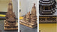 Wooden Hand Carved Temple Shri Ram Mandir 3D Decorative Showpiece - A souvenir, Home, Office, Gift & Car Dashboard