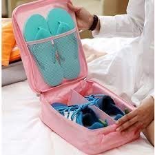 G.FIDEL 3 Layers Shoe Storage Bag Waterproof Travel Shoes Case Boots Organizer - Multi Color