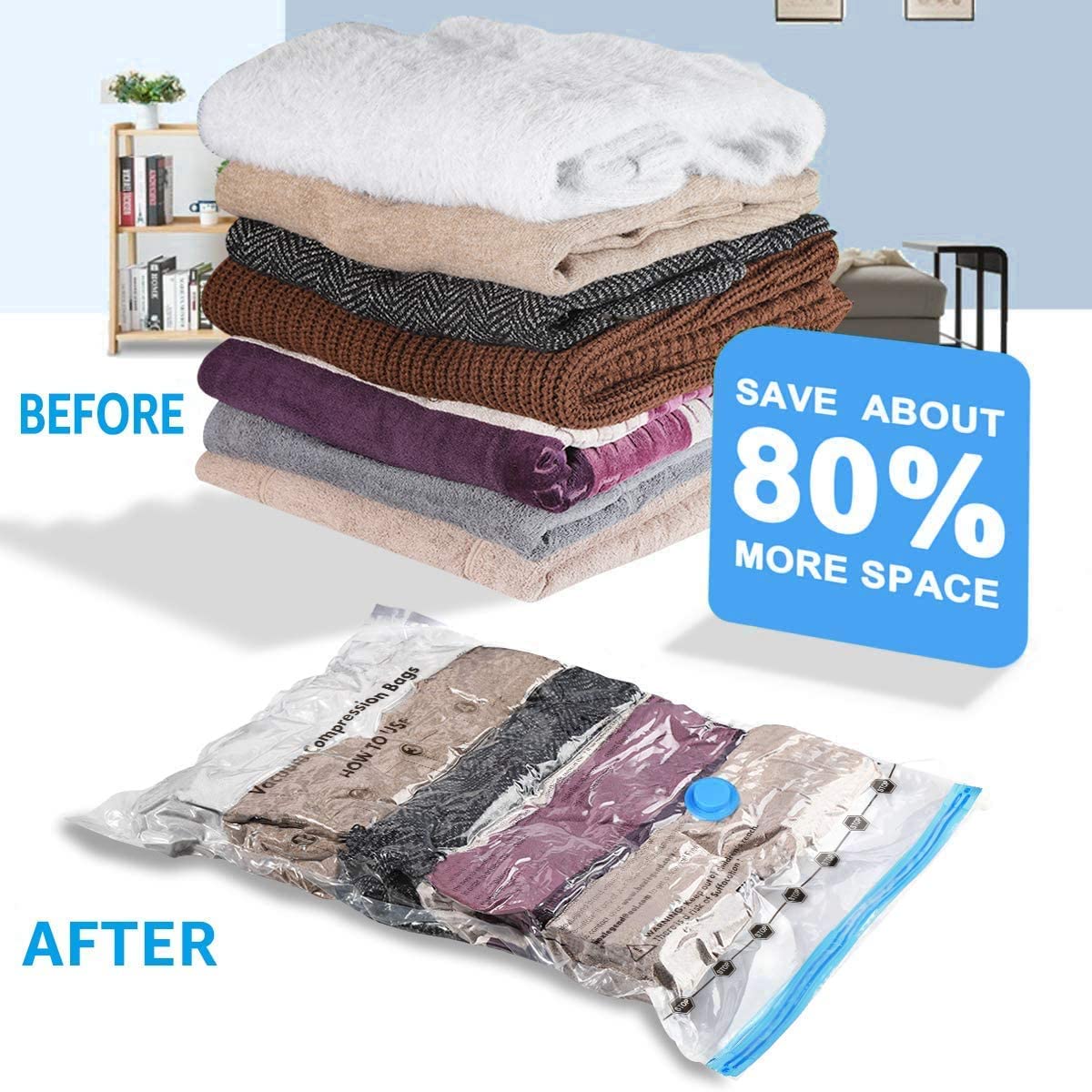 G.FIDEL Clothes Storage Bag, Vacuum Bags for Clothes, Cloth Storage Bag, Storage Bags for Clothes, Vacuum Bags