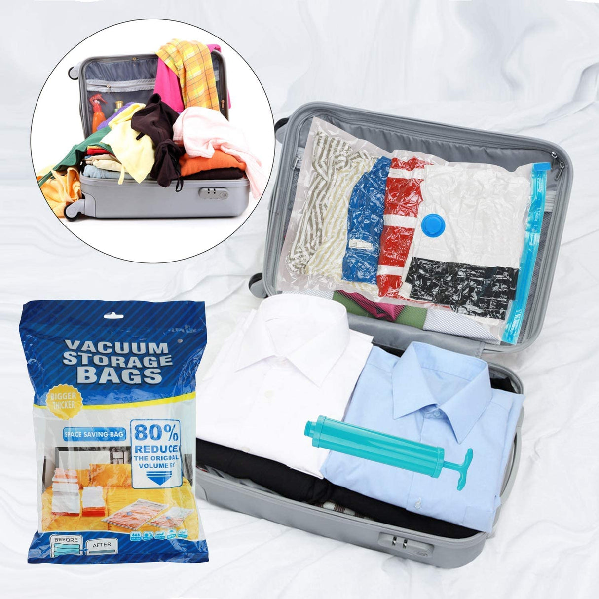 G.FIDEL Clothes Storage Bag, Vacuum Bags for Clothes, Cloth Storage Bag, Storage Bags for Clothes, Vacuum Bags
