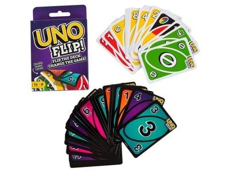 G.FIDEL UNO FLIP! Family Card Game, with 112 Cards