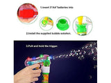 G.FIDEL Bubble Gun with Light & Music Bubble Making Gun with LED Lights and Music