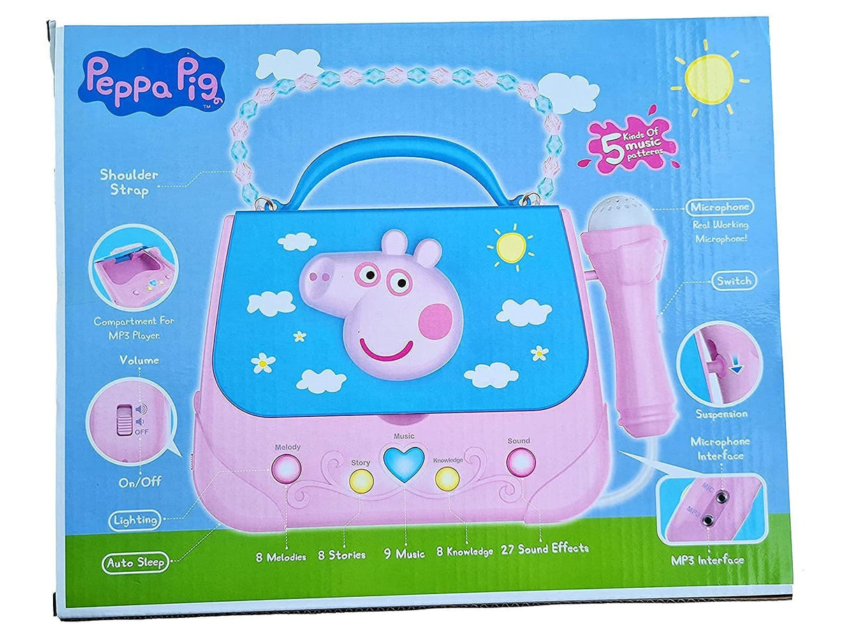 G.FIDEL Attractive and Stylish Pig Sing Along Boombox with Shoulder Strap