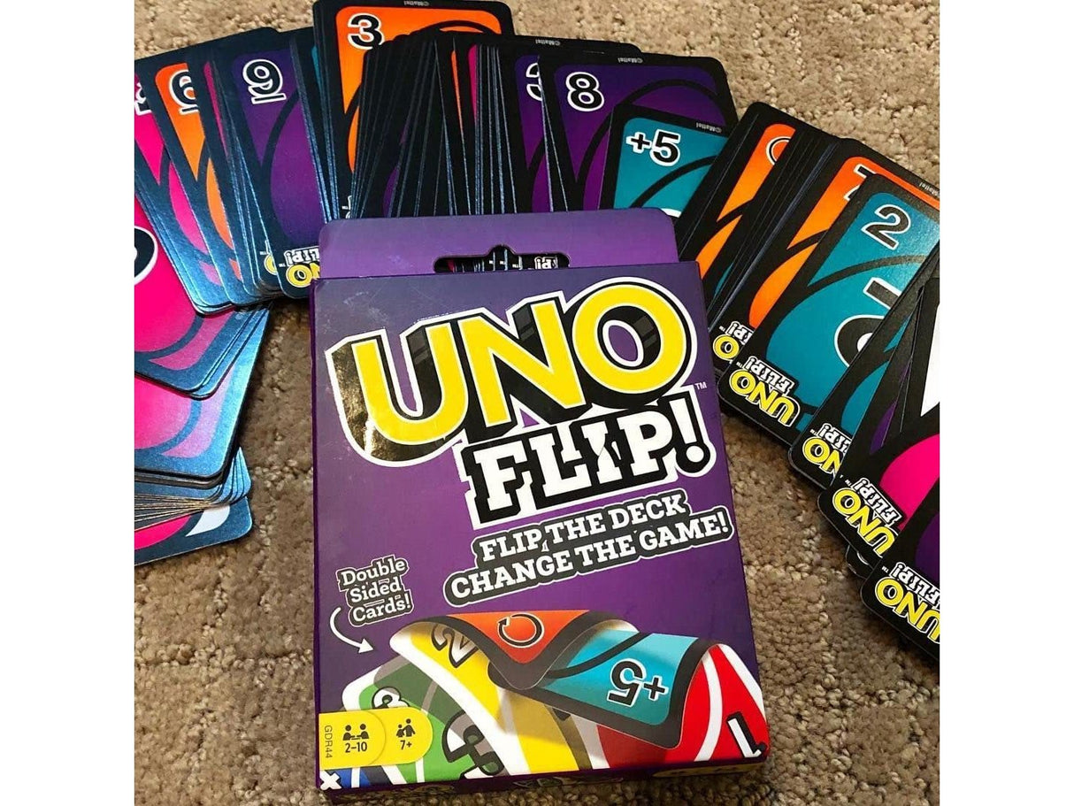 G.FIDEL UNO FLIP! Family Card Game, with 112 Cards